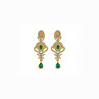 Green Stone Gold Necklace