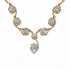 Gold Plated American Diamond Necklace Set