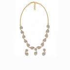 Gold Plated American Diamond Necklace Set