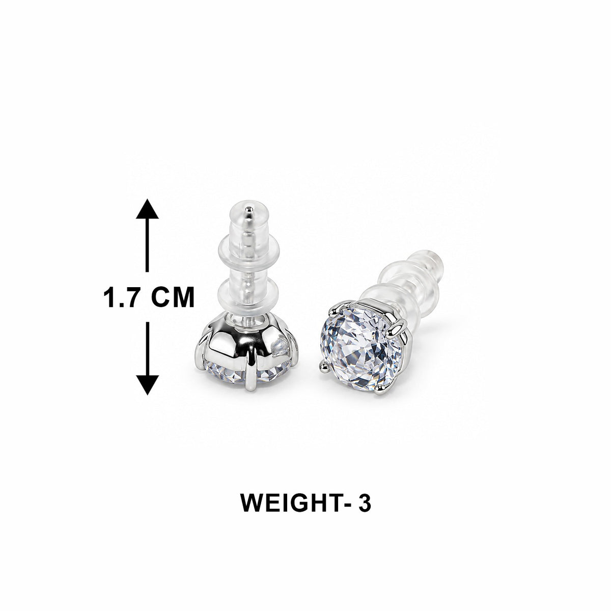 Cubic Zirconia Stud Earrings