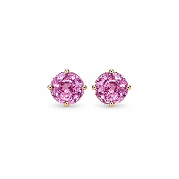 Pink Crystal Stud Earrings for Women