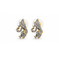 Gold Plated American Diamond Stud Earrings for Women