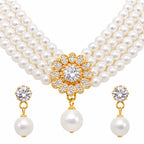 Elegant Multi-Layer Pearl Jewellery Set  for Women