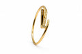Gold-Plated Nail Kada for Women – Sparkling CZ Stone Openable & Adjustable Bangle Bracelet