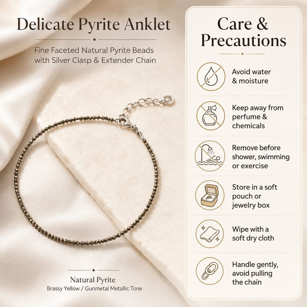 Pyrite Anklet For Women's
