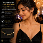 Golden Grace Gold-Plated Chain Necklace for Women – Minimalist Lightweight Everyday & Party Wear Jewellery