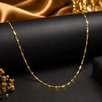Golden Grace Gold-Plated Chain Necklace for Women – Minimalist Lightweight Everyday & Party Wear Jewellery