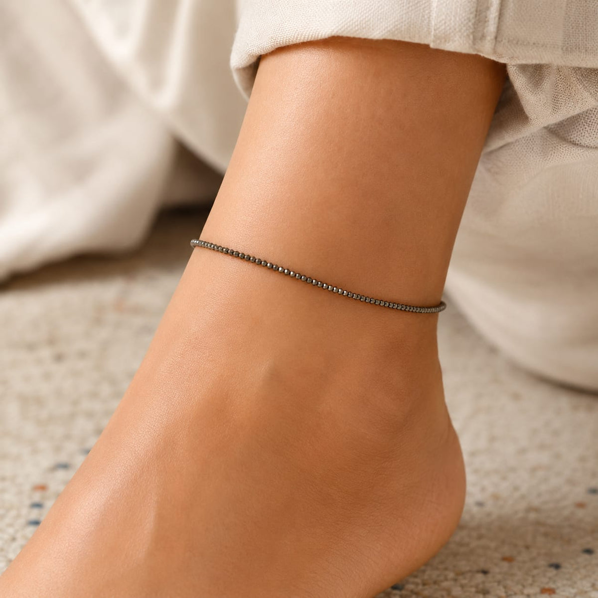 Pyrite Anklet For Women's