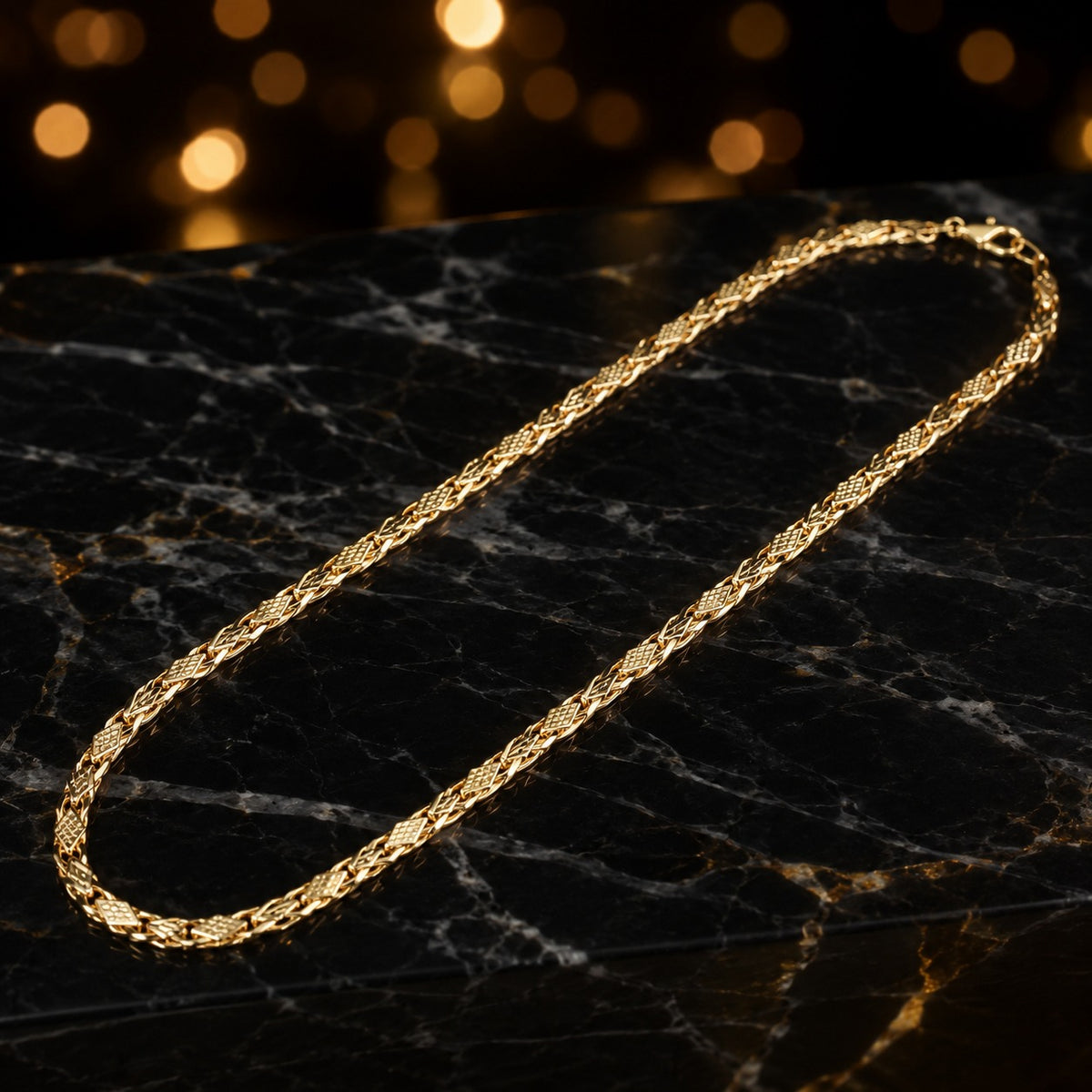 Kaju Katli Textured chain for Men's