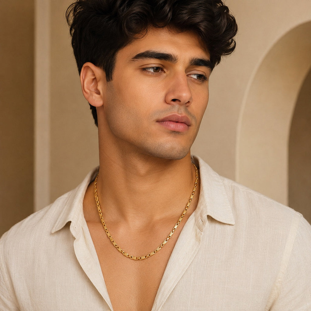Lotus Link Chain for Men's