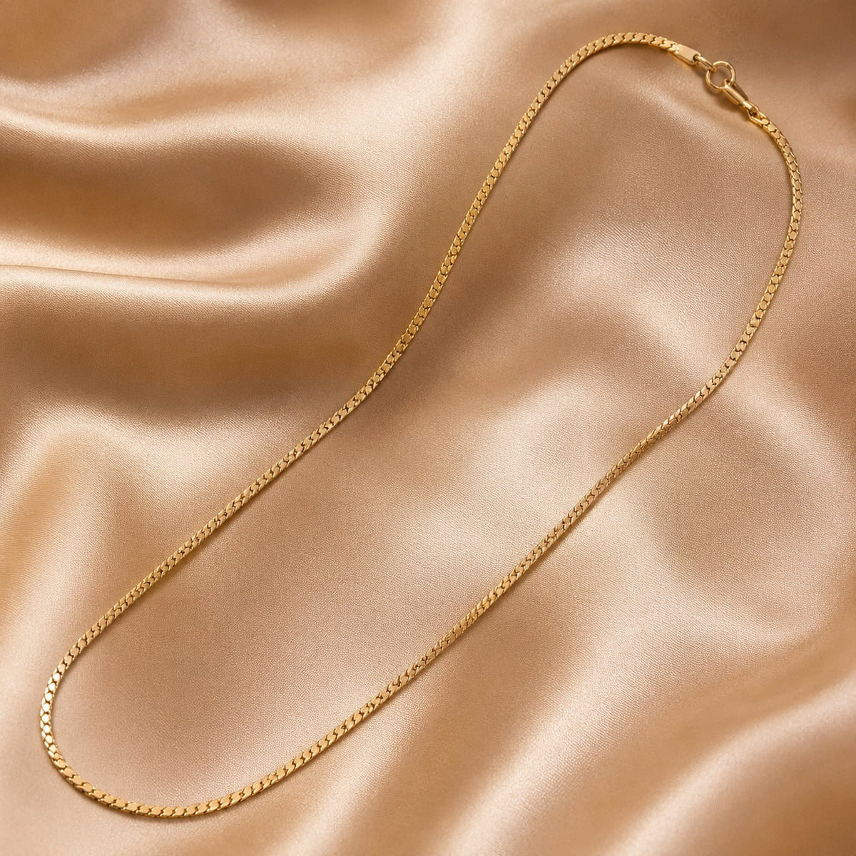 Fancy Classic Gold Plated Link Chain For Men's