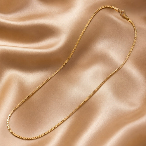 Fancy Classic Gold Plated Link Chain For Men's