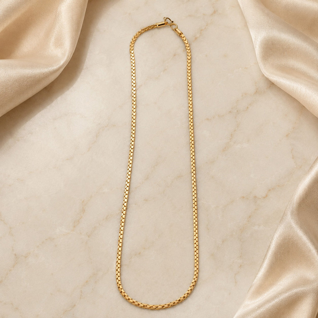 Fancy Classic Gold Plated Link Chain For Men's