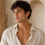 3 Line Hyway Gold Chain For Men's